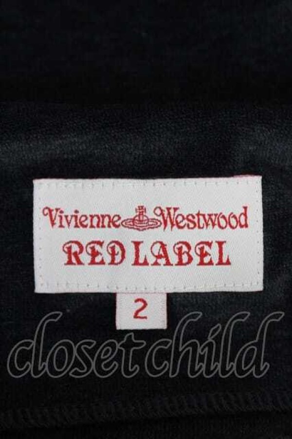 画像5: ヴィヴィアンウエストウッド 中古 / 単色オーブ刺繍ギャザーゴム胸元長袖カットソー 2 黒  I-26-10-21-011-to-HD-ZI (5)