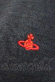 画像4: ヴィヴィアンウエストウッド 中古 / 単色オーブ刺繍ニットカーディガン 2 青Ｘ赤  I-26-10-21-013-to-HD-ZI (4)