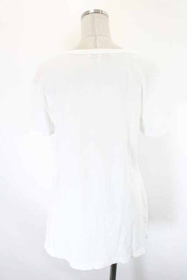 画像2: ヴィヴィアンウエストウッド 中古 / H.M.S ARGO Tシャツ S 白Ｘ黄色Ｘ黒  I-26-10-21-002-to-HD-ZI (2)