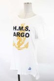 画像3: ヴィヴィアンウエストウッド 中古 / H.M.S ARGO Tシャツ S 白Ｘ黄色Ｘ黒  I-26-10-21-002-to-HD-ZI (3)