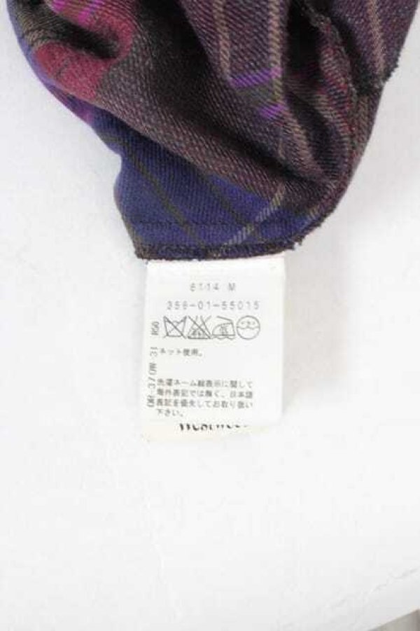 画像5: ヴィヴィアンウエストウッド 中古 / チェック長袖ワンピース  ボルドーチェック  I-26-10-31-027-op-HD-ZI (5)