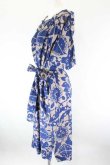 画像3: ヴィヴィアンウエストウッド 中古 / 総柄半袖ワンピース 2 ベージュＸネイビー  I-26-10-31-029-op-HD-ZI (3)