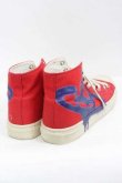 画像2: ヴィヴィアンウエストウッド MAN 中古 / PLIMSOLL HI TOPスニーカー 42 赤Ｘ青  I-26-10-31-001-sh-HD-ZI (2)