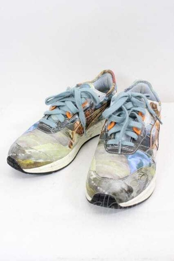 画像3: ヴィヴィアンウエストウッド × ASICS 中古 / HyperGEL-LYTET スニーカー 24.5cm グレーｘ青  I-26-10-31-004-sh-HD-ZI (3)