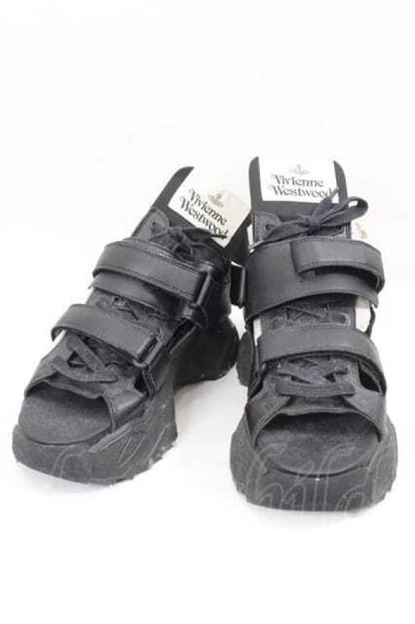 画像5: ヴィヴィアンウエストウッド 中古 / ROMPER SANDAL ロンパーサンダル 37（23.5cm） ブラック  I-26-10-31-005-sh-YM-ZI (5)