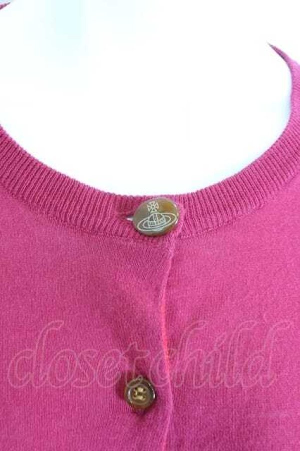 画像4: ヴィヴィアンウエストウッド 中古 / 単色オーブ刺繍 ニットカーディガン 3  I-26-10-31-012-to-HD-ZI (4)