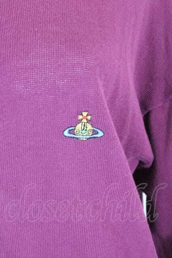 画像3: ヴィヴィアンウエストウッド 中古 / カラーオーブ刺繍ニットカーディガン M  I-26-10-31-013-to-HD-ZI (3)
