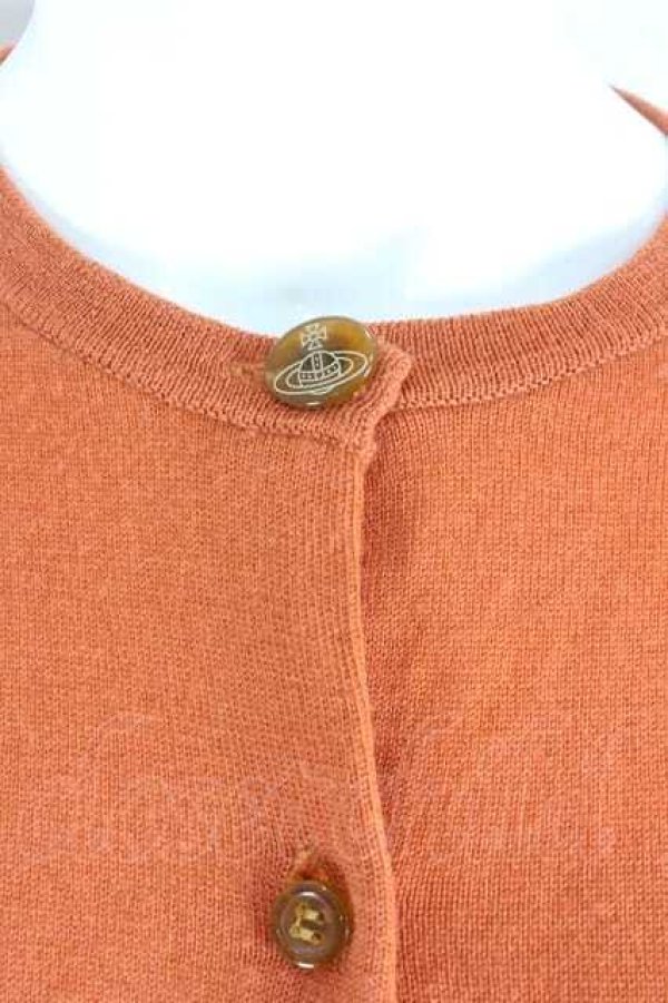 画像4: ヴィヴィアンウエストウッド 中古 / 単色オーブ刺繍 ニットカーディガン 3  I-26-10-31-016-to-HD-ZI (4)