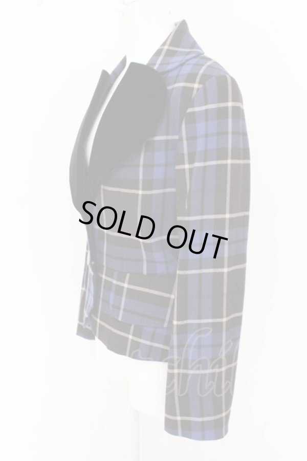 画像2: ヴィヴィアンウエストウッド 中古 / タータンチェックラブジャケット   O-23-10-08-008-jc-IG-OS (2)