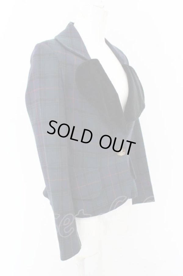 画像2: ヴィヴィアンウエストウッド 中古 / タータンチェックラブジャケット   O-23-10-08-009-jc-IG-OS (2)