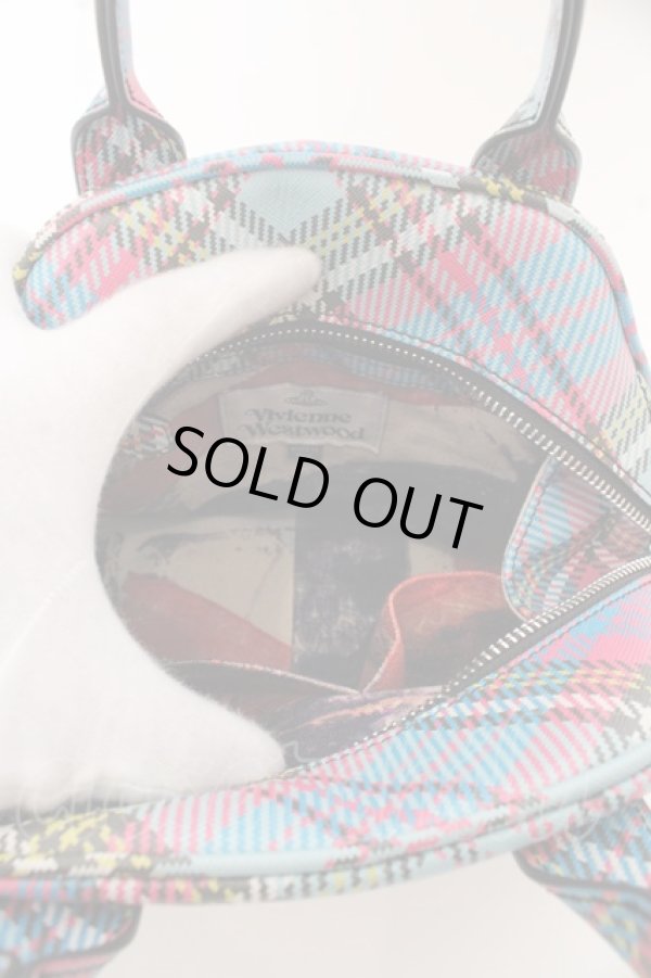 画像7: ヴィヴィアンウエストウッド 中古 / マックアンディタータンヤスミンミディアムバッグ   O-23-10-08-014-ba-IG-OS (7)