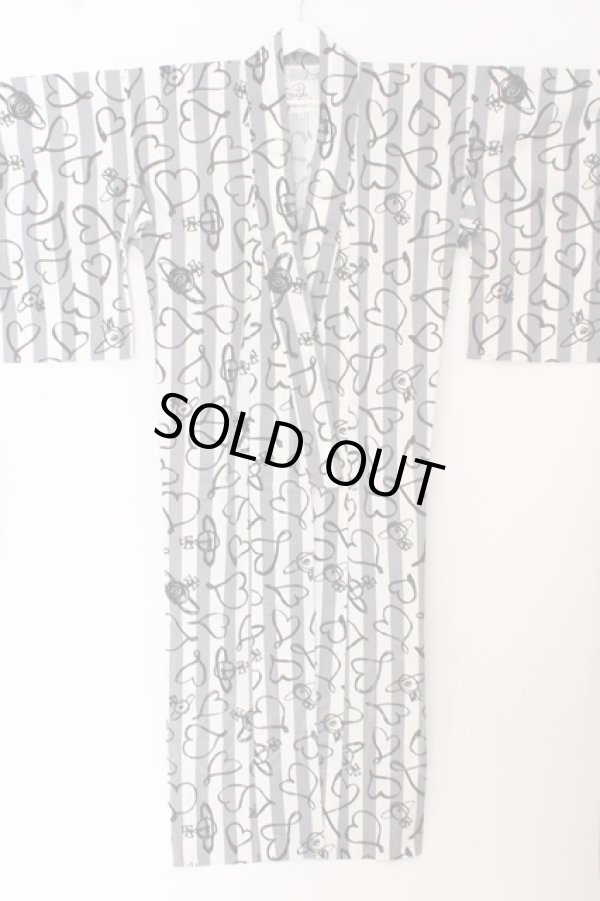 画像1: 【SALE】【10%OFF】ヴィヴィアンウエストウッド 中古 / スクリブルハート浴衣   O-23-10-08-015-op-YM-OS (1)