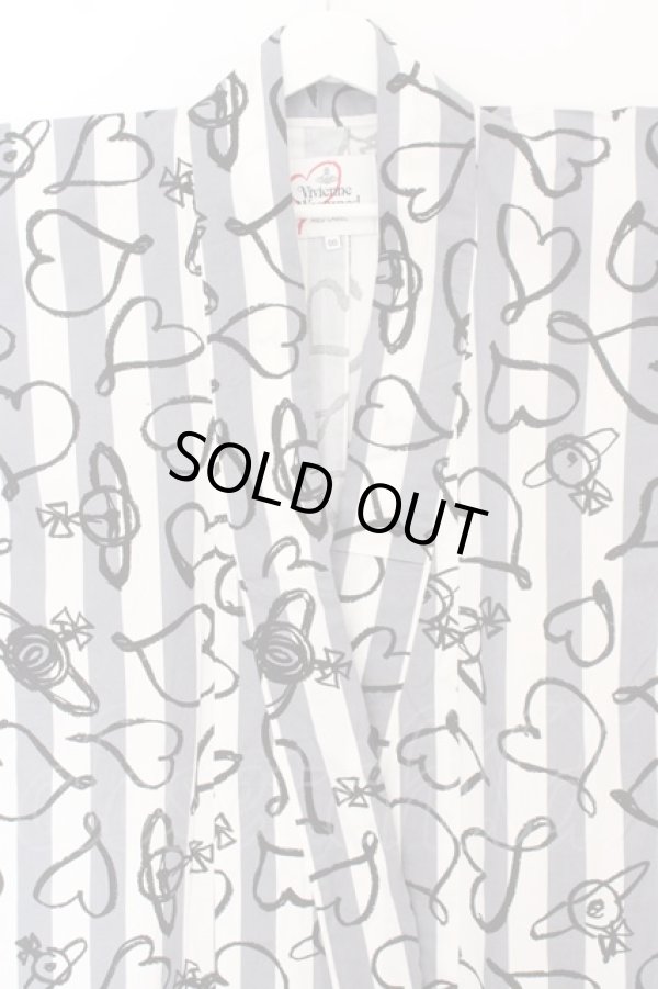 画像4: 【SALE】【10%OFF】ヴィヴィアンウエストウッド 中古 / スクリブルハート浴衣   O-23-10-08-015-op-YM-OS (4)