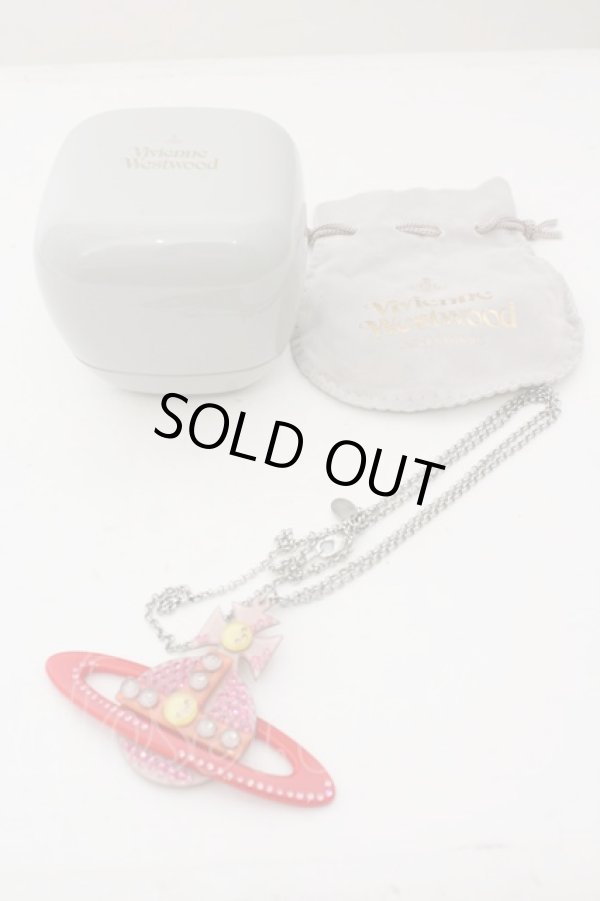 画像5: ヴィヴィアンウエストウッド 中古 / AC/Perspex Bas Relief Pendant   レッドxピンクxイエロー  O-23-10-22-034-nl-YM-OS (5)