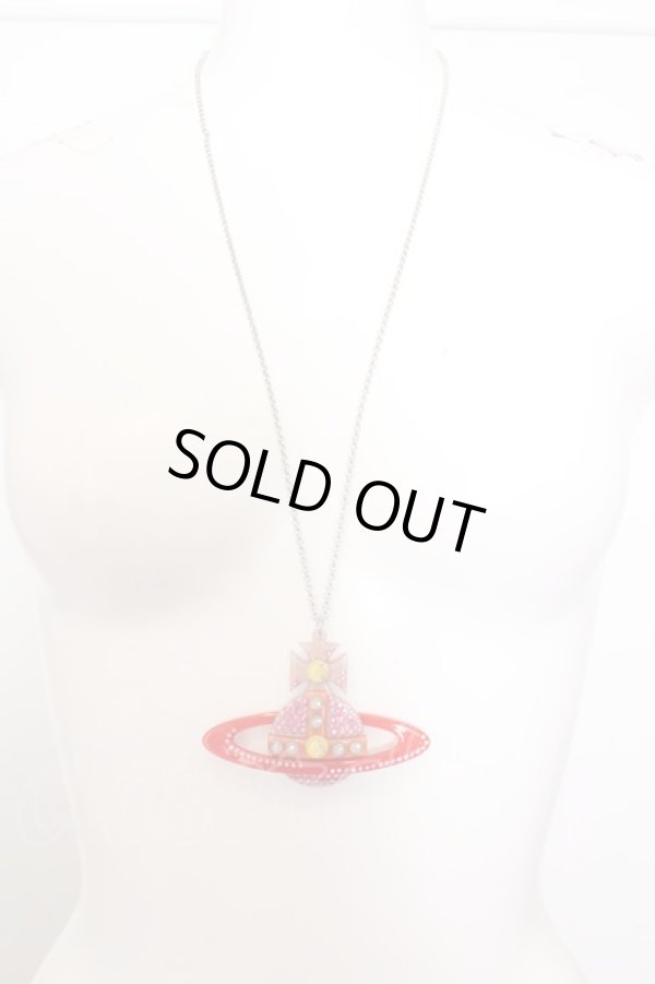 画像6: ヴィヴィアンウエストウッド 中古 / AC/Perspex Bas Relief Pendant   レッドxピンクxイエロー  O-23-10-22-034-nl-YM-OS (6)