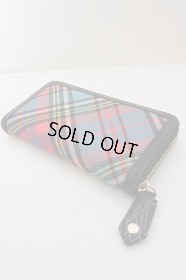 画像6: ヴィヴィアンウエストウッド 中古 /Classic Zip Round 長財布   MacAndy WOLL TARTAN  O-23-10-29-030-wa-IG-OS (6)