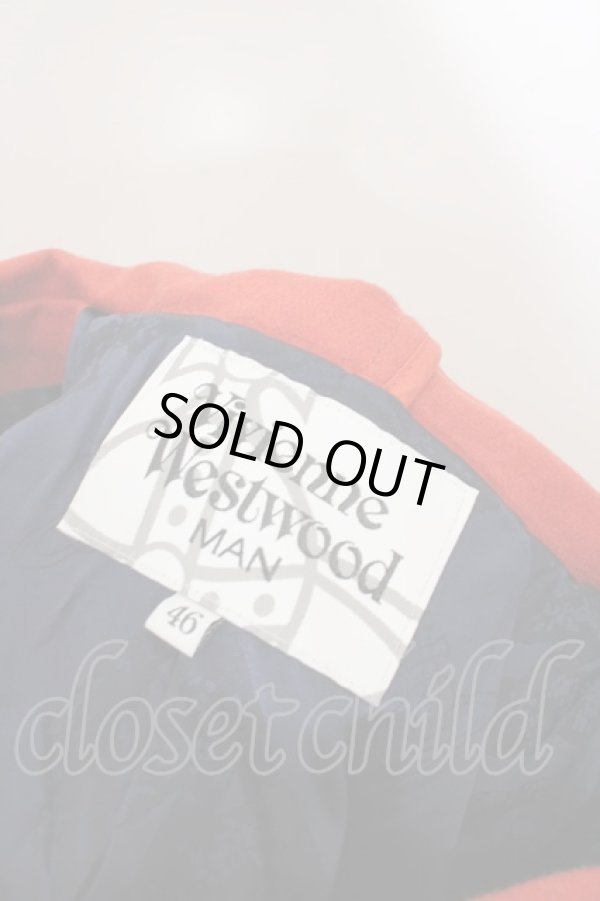 画像5: 【SALE】【20%OFF】ヴィヴィアンウエストウッド MAN 中古 / ダブルボタンフードコート    44 オレンジ  O-23-10-29-004-co-IG-ZI (5)