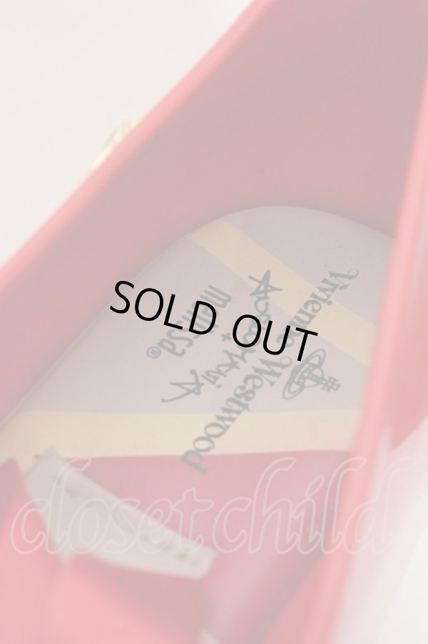 画像7: ヴィヴィアンウエストウッド×Melissa / メリッサ ロッキンホースバレリーナ    JPN24cm レッド  O-23-10-29-072-sh-IG-OS (7)