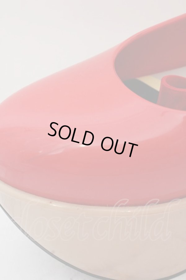 画像6: ヴィヴィアンウエストウッド×Melissa / メリッサ ロッキンホースバレリーナ    JPN24cm レッド  O-23-10-29-072-sh-IG-OS (6)