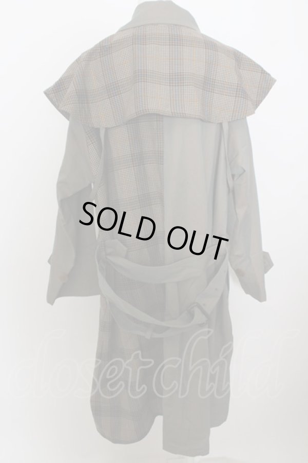 画像3: 【SALE】【10%OFF】ヴィヴィアンウエストウッド MAN 中古 / イリデセントチェック NEWディーンコート    44 ブラウン?カーキグリーン  O-23-10-29-014-co-IG-ZH (3)