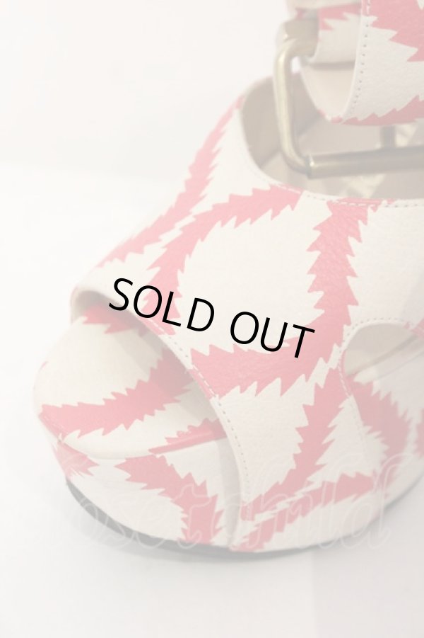 画像3: 【SALE】【10%OFF】ヴィヴィアンウエストウッド 中古 / スクイグルクランパーサンダル    EU4 クリーム レッド  O-23-11-12-026-sh-IG-OS (3)