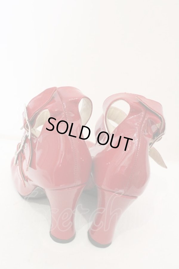 画像4: 【SALE】【10%OFF】ヴィヴィアンウエストウッド 中古 / アニマルトゥ3ストラップシューズ    US4(約22cm) レッド  O-23-11-12-027-sh-IG-ZH (4)