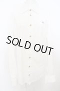 【SALE】【10%OFF】【USED】Vivienne Westwood / オーブ刺繍シャツ ヴィヴィアンウエストウッド ビビアン   50 ホワイト 【中古】 O-23-11-26-030-bl-YM-ZY