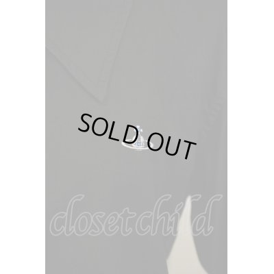 画像2: 【USED】Vivienne Westwood MAN / ワンポイントORB オジークラーク ポプリンシャツ(ブラック) ヴィヴィアンウエストウッド ビビアン   44 ブラック 【中古】 O-23-11-26-043-bl-IG-OS