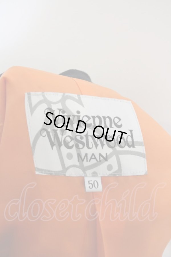 画像6: ヴィヴィアンウエストウッド MAN 中古 / /MA-1ライダースブルゾン    50 ブラック  O-23-11-26-055-bl-YM-OS (6)