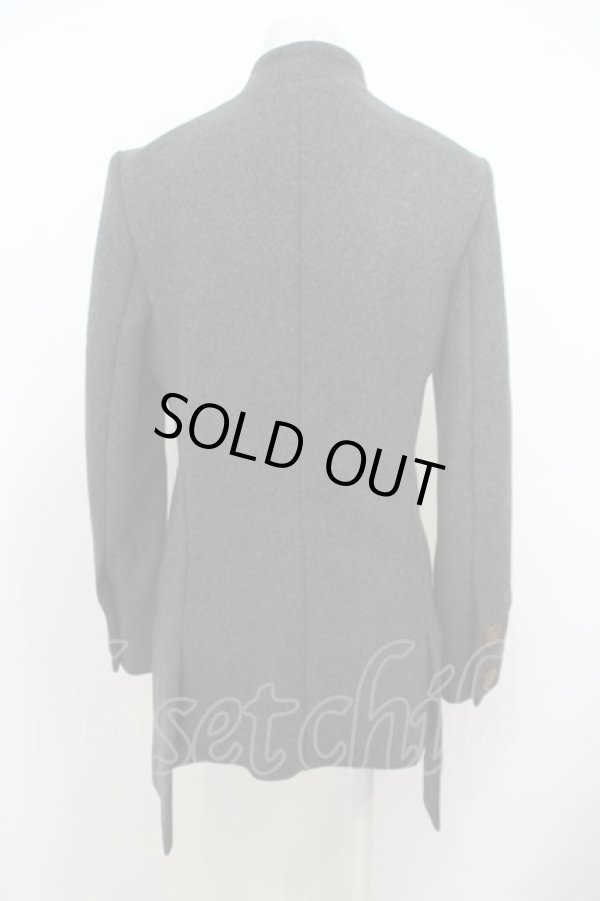 画像3: ヴィヴィアンウエストウッド 中古 / ノーカラーウールナポレオンコート    2 グレー  O-23-11-26-056-co-IG-OS (3)