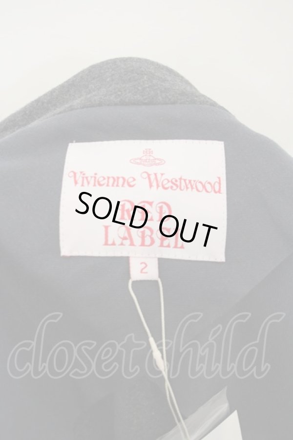 画像4: ヴィヴィアンウエストウッド 中古 / ノーカラーウールナポレオンコート    2 グレー  O-23-11-26-056-co-IG-OS (4)