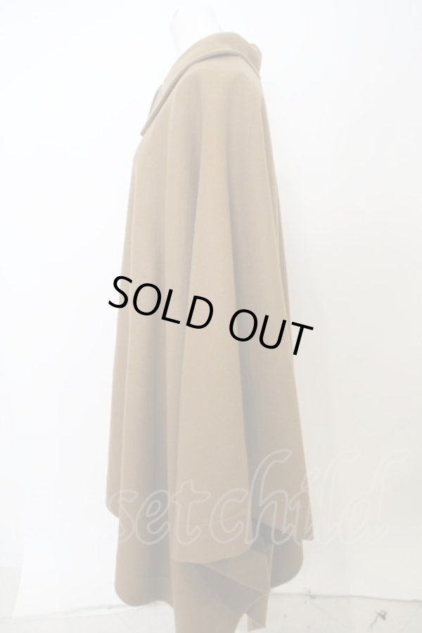 画像2: ヴィヴィアンウエストウッド 中古 / アシンメトリーケープマント    M キャメル  O-23-11-26-061-co-YM-OS (2)