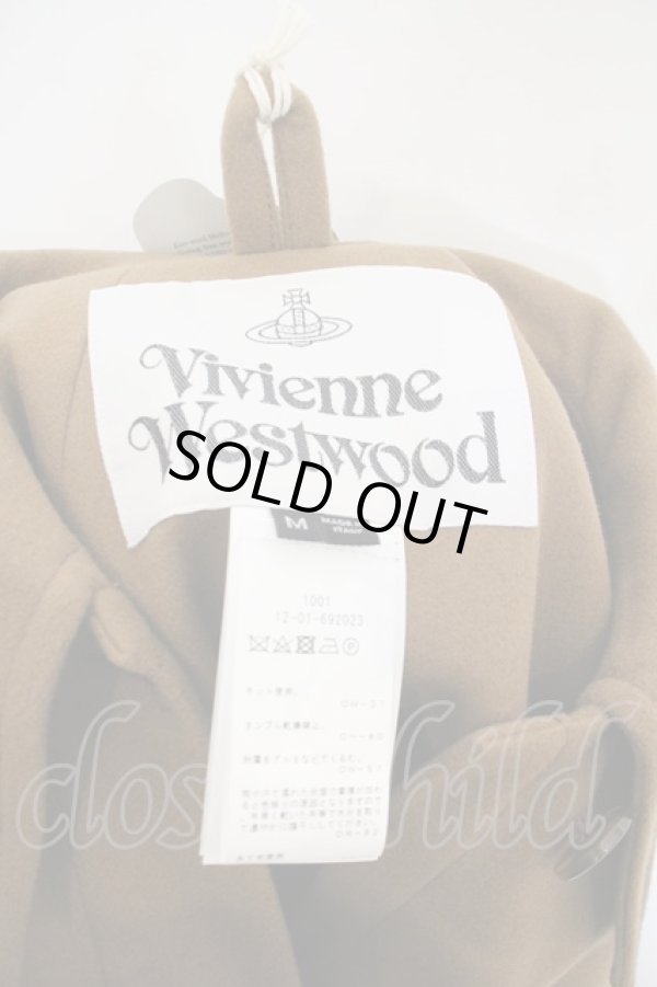 画像4: ヴィヴィアンウエストウッド 中古 / アシンメトリーケープマント    M キャメル  O-23-11-26-061-co-YM-OS (4)