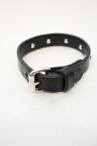 画像3: ヴィヴィアンウエストウッド MAN 中古 /  AARON LEATHER BRACELET   ブラック×シルバー  O-23-11-26-116-ac-IG-OS (3)