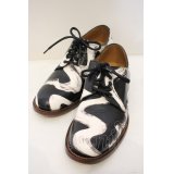 【SALE】【10%OFF】【USED】Vivienne Westwood / Utility Derby Lace Up Shoes  ヴィヴィアンウエストウッド ビビアン   38 ブラック×ホワイト 【中古】 O-23-11-26-121-sh-IG-OS