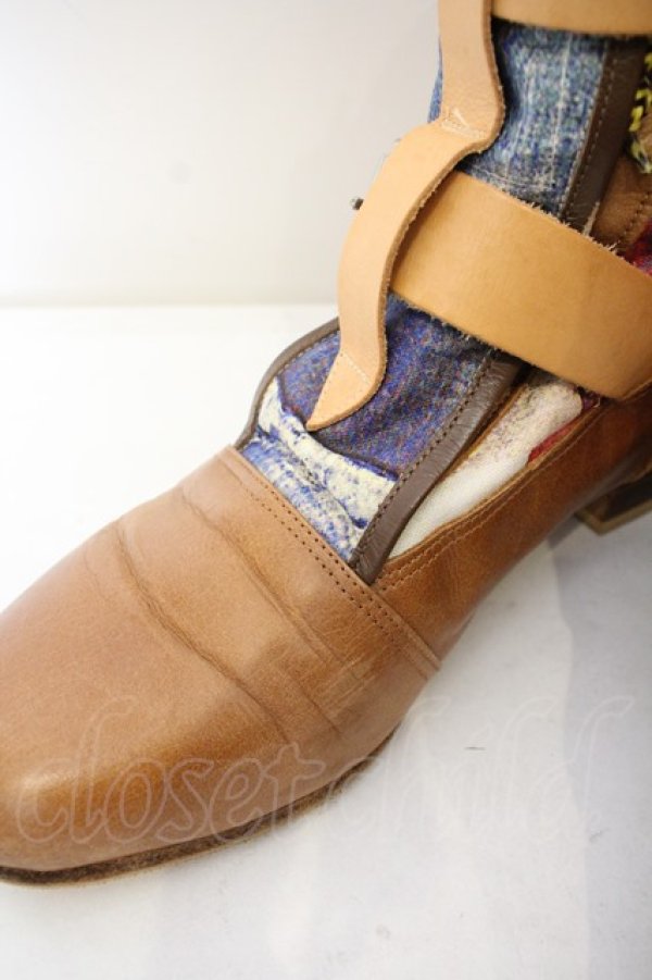 画像2: Worlds End 中古 / ユニオンジャックセディショナリーズブーツ    アウトソール約24.5cm キャメル×ブラウン  O-23-12-10-015-sh-IG-ZH (2)