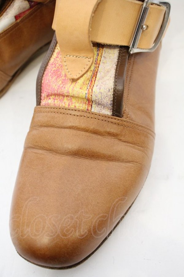 画像3: Worlds End 中古 / ユニオンジャックセディショナリーズブーツ    アウトソール約24.5cm キャメル×ブラウン  O-23-12-10-015-sh-IG-ZH (3)