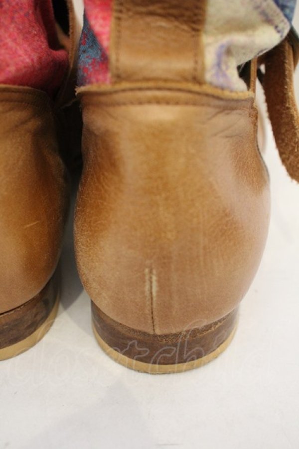 画像6: Worlds End 中古 / ユニオンジャックセディショナリーズブーツ    アウトソール約24.5cm キャメル×ブラウン  O-23-12-10-015-sh-IG-ZH (6)