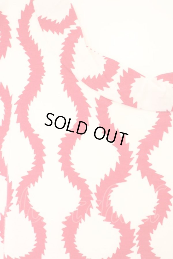 画像2: Worlds End 中古 / /スクイグルノースリーブシャツ    OS レッドxオフホワイト  O-23-12-24-030-to-YM-OS (2)