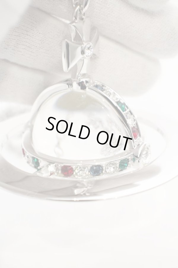 画像4: ヴィヴィアンウエストウッド 中古 / AC/ジャイアントオーブペンダント   シルバーxクリア  O-23-12-24-031-ac-YM-OS (4)