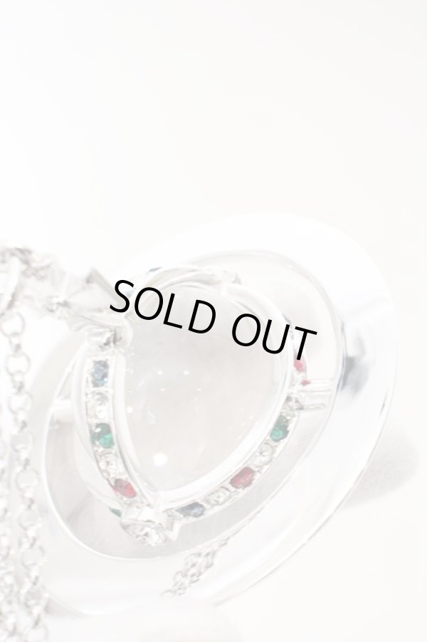 画像6: ヴィヴィアンウエストウッド 中古 / AC/ジャイアントオーブペンダント   シルバーxクリア  O-23-12-24-031-ac-YM-OS (6)