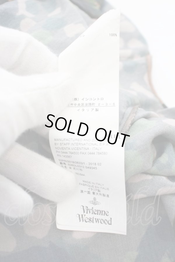 画像9: ヴィヴィアンウエストウッド 中古 / カモフラージュハリスシャツ    40 カーキ  O-23-12-24-009-bl-YM-OS (9)