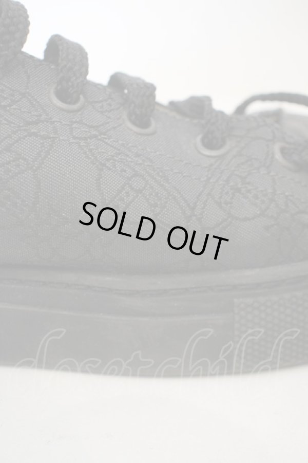 画像4: ヴィヴィアンウエストウッド 中古 / /レザー切リ替エキャンバススニーカー    - ブラック  O-23-12-31-014-to-YM-ZH (4)