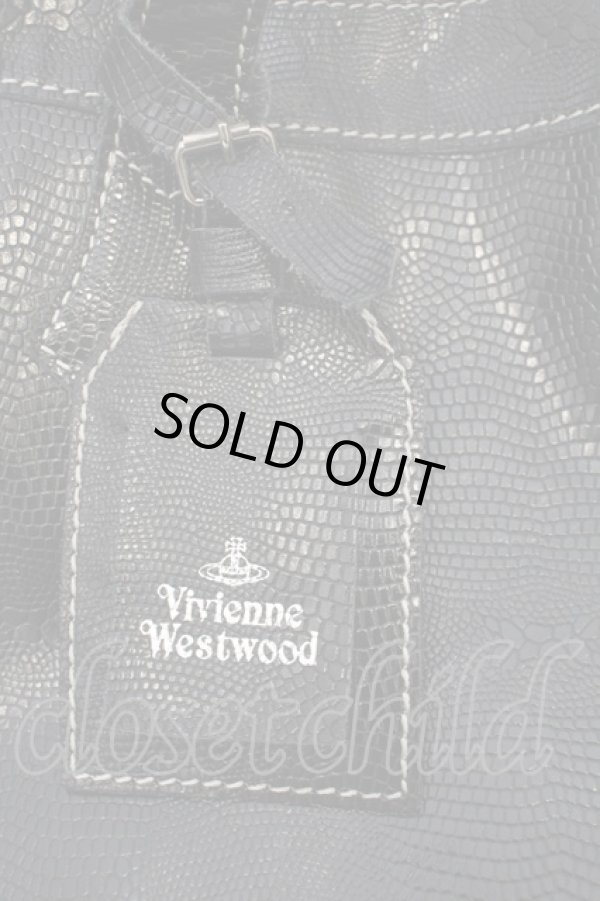 画像3: ヴィヴィアンウエストウッド 中古 / /パイソントートバッグ   クロ  O-24-01-07-023-ba-IG-ZH (3)