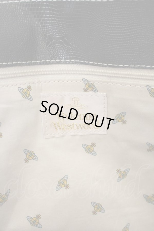 画像6: ヴィヴィアンウエストウッド 中古 / /パイソントートバッグ   クロ  O-24-01-07-023-ba-IG-ZH (6)