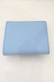 画像2: ヴィヴィアンウエストウッド 中古 / SAFFIANO フラップ付二ツ折リ財布   ライトブルー  O-24-01-07-030-wa-IG-OS (2)