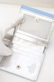 画像3: ヴィヴィアンウエストウッド 中古 / SAFFIANO フラップ付二ツ折リ財布   ライトブルー  O-24-01-07-030-wa-IG-OS (3)