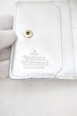 画像4: ヴィヴィアンウエストウッド 中古 / SAFFIANO フラップ付二ツ折リ財布   ライトブルー  O-24-01-07-030-wa-IG-OS (4)