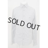 【USED】Vivienne Westwood MAN / オーブ刺繍ストライプボタンダウンシャツ ヴィヴィアンウエストウッド ビビアン  ブルー×ホワイト 【中古】 O-24-01-21-020-bl-YM-OS