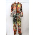 【USED】Vivienne Westwood /graffiti print jumpsuit オールインワン ヴィヴィアンウエストウッド ビビアン   S/M パターン 【中古】 O-24-01-21-032-jc-YM-OS